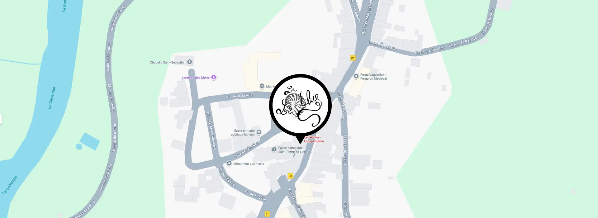 Plan d'implantation de l'espace game Le Léotilus